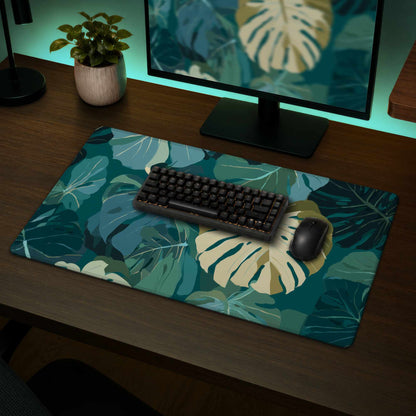 Tropical Leaf Veil Desk Mat - Stylish Home Decor Accessory
