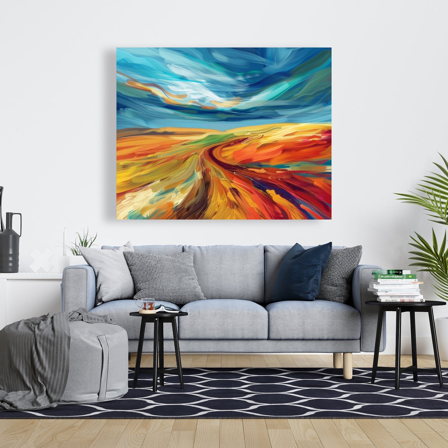 Land flow - 32"x32" Canvas