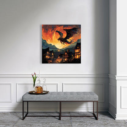 Hope for Mercy - Orange Canvas Home Decor | Vibrant Art Piece