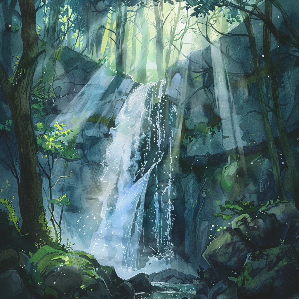 Sleeping Fall - Blue Canvas Home Decor | Elegant Wall Art