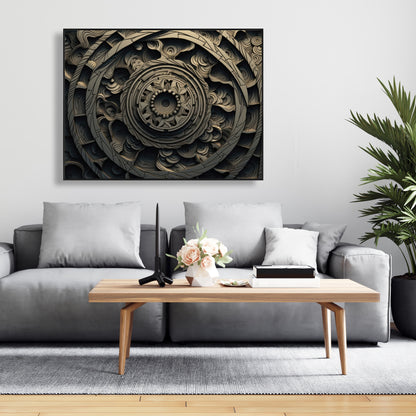 Cycles - 36"x36" Framed canvas