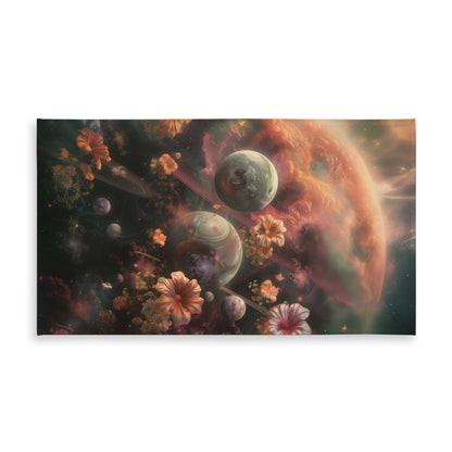 Capturing Light Black Indoor Outdoor Tablecloth