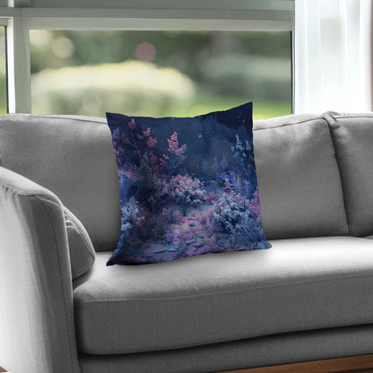 Cold Night Poly Twill Throw Pillow - Cozy Home Decor Accent