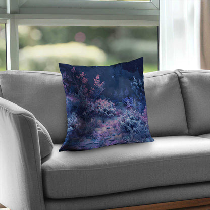 Cold Night Poly Twill Throw Pillow - Cozy Home Decor Accent