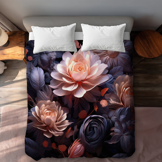 Sublime Light Coral Duvet Cover - Elegant Home Decor Accent
