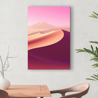 Calm Dunes - White Canvas Art for Elegant Home Decor