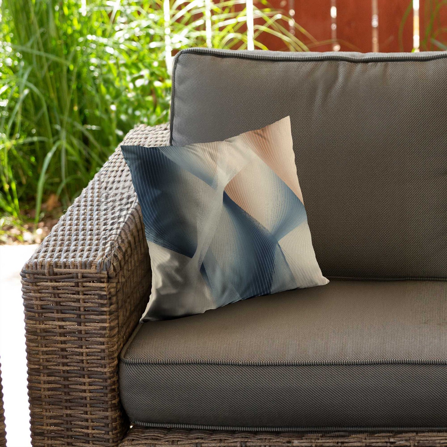 Coussin décoratif en sergé de polyester Heavenly Threads | Accessoire de décoration intérieure