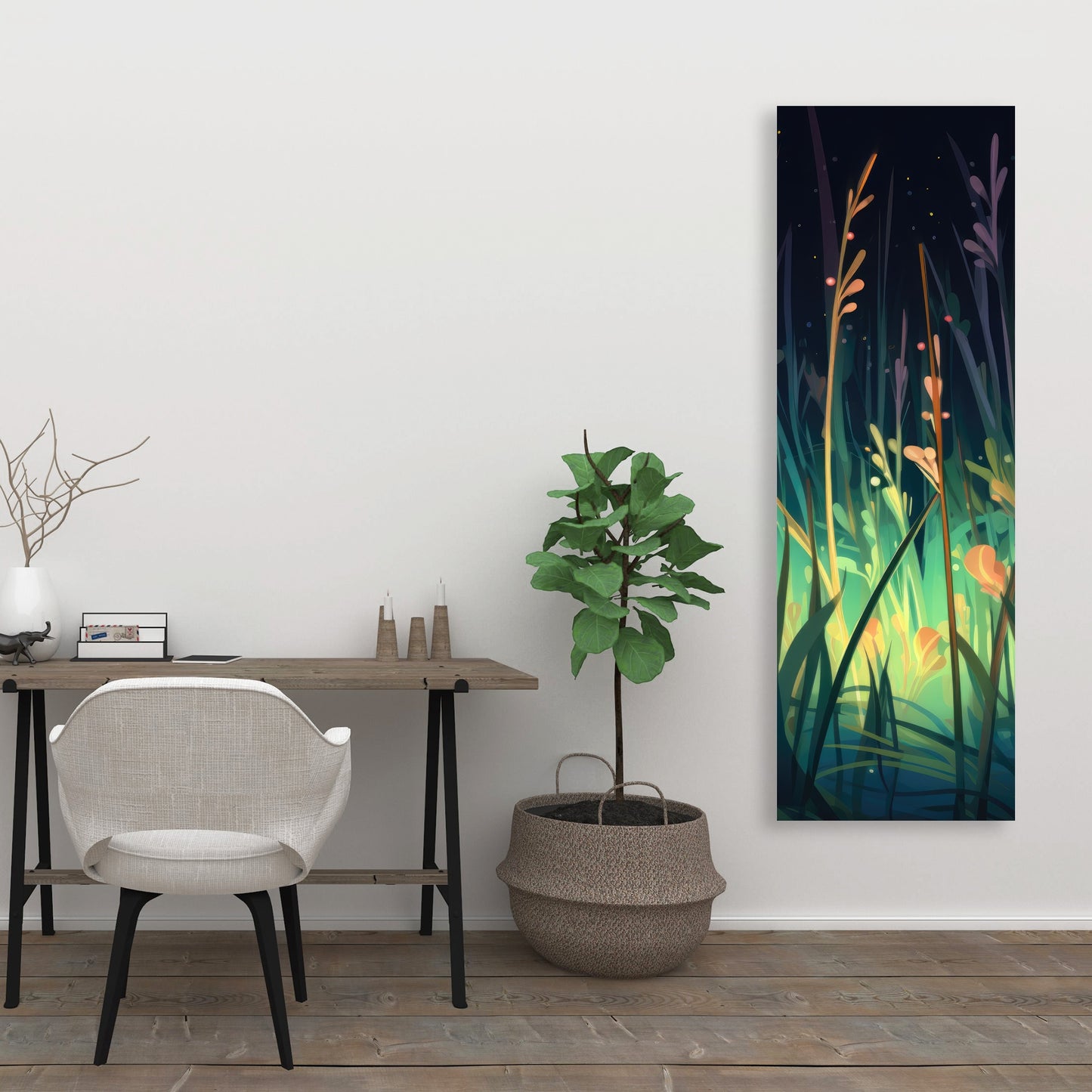 Between twigs - 32"x32" Canvas