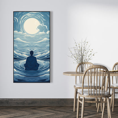 Infinite wisdom - 36"x36" Framed canvas