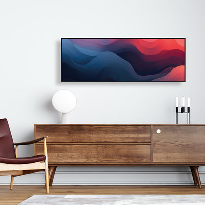Ethereal Smoke - Pink Framed Canvas for Home Decor