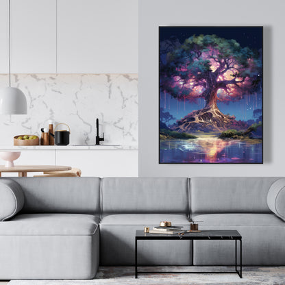 The Power of Nature - Green Framed Canvas Home Decor
