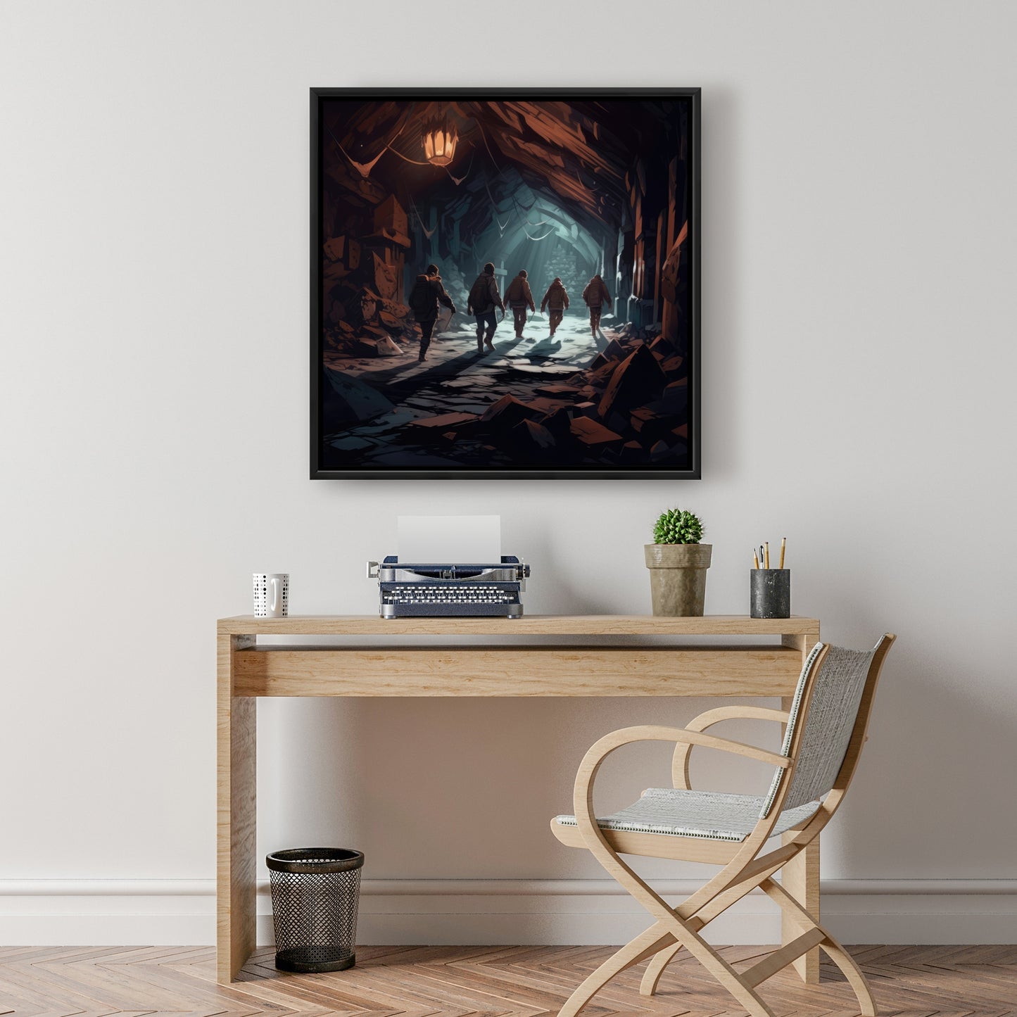 The catacombs - 36"x36" Framed canvas