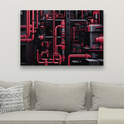Machinery - 32"x32" Canvas