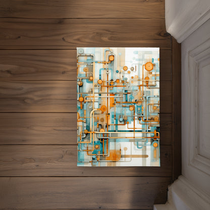 Like Clockwork Gold Indoor Outdoor Door Mat | Home Decor