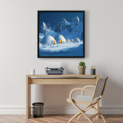 Ice cold - 36"x36" Framed canvas