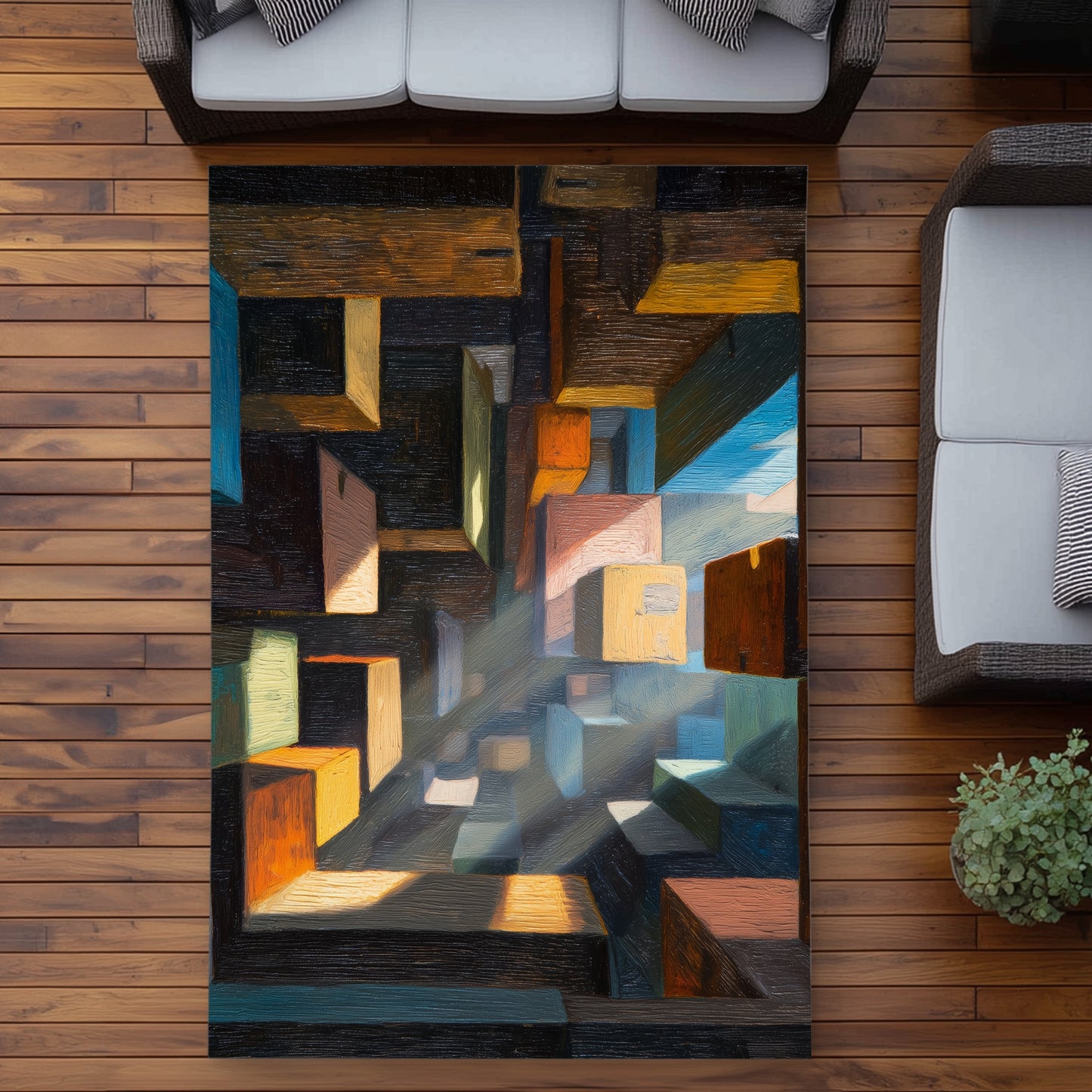 Tapis d'extérieur emballé - Solution de décoration élégante