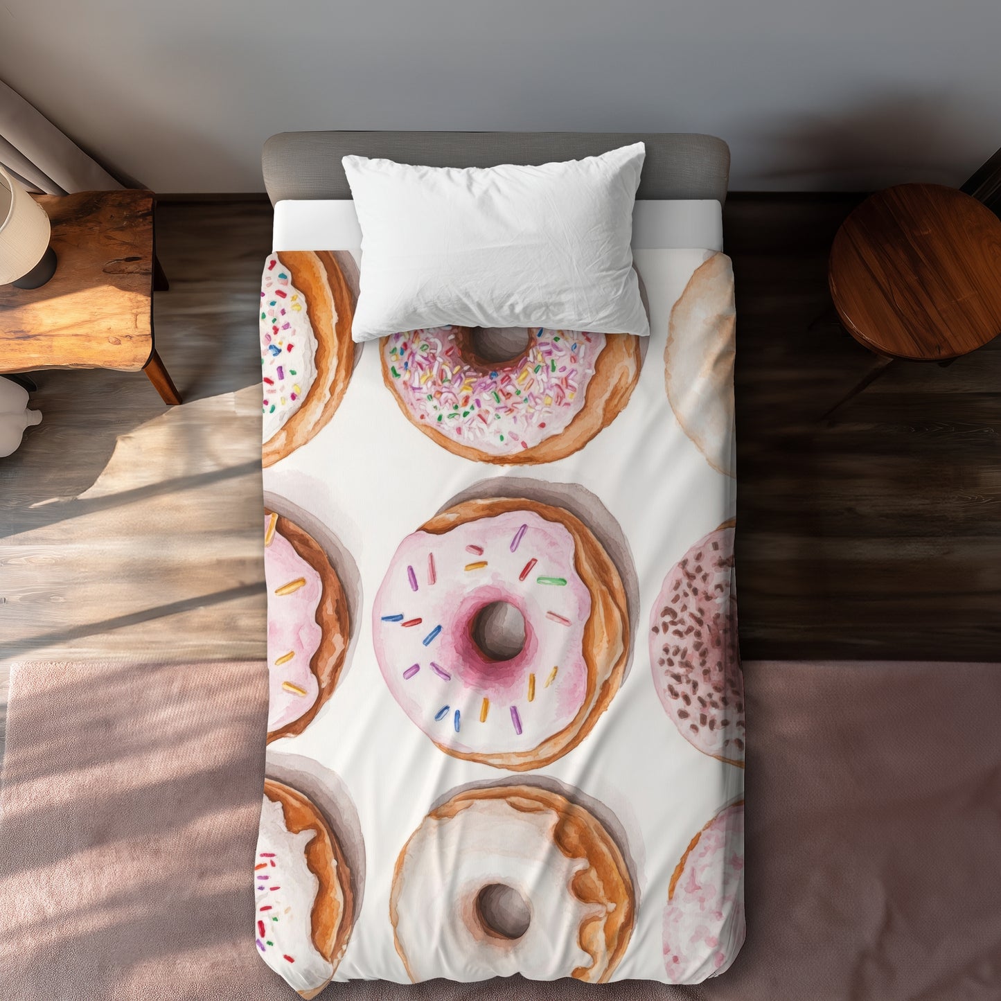Housse de couette Donuts | Linge de lit confortable et élégant pour la maison