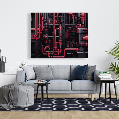 Machinery - 32"x32" Canvas