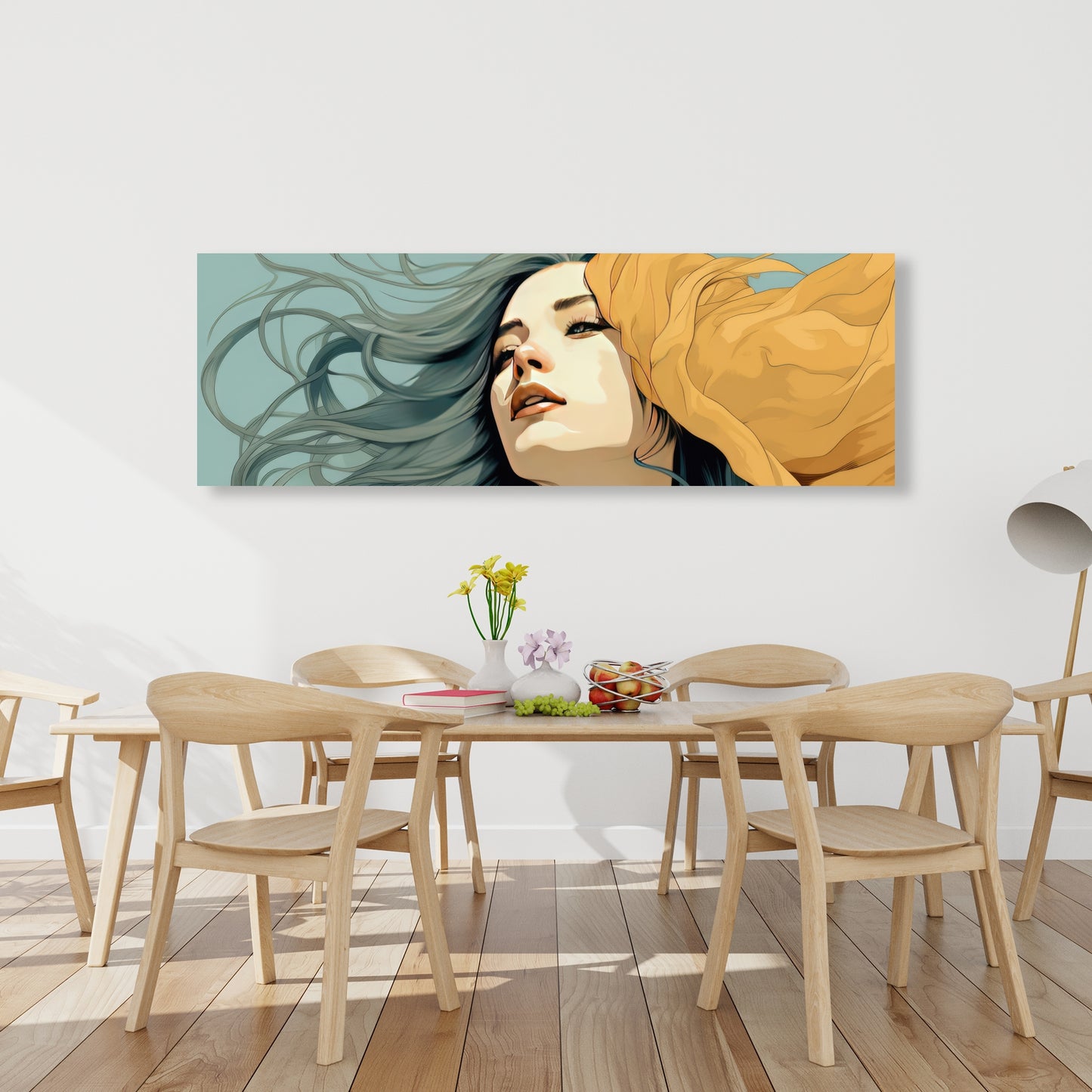 Sensual flow - Beige Canvas Art for Elegant Home Decor