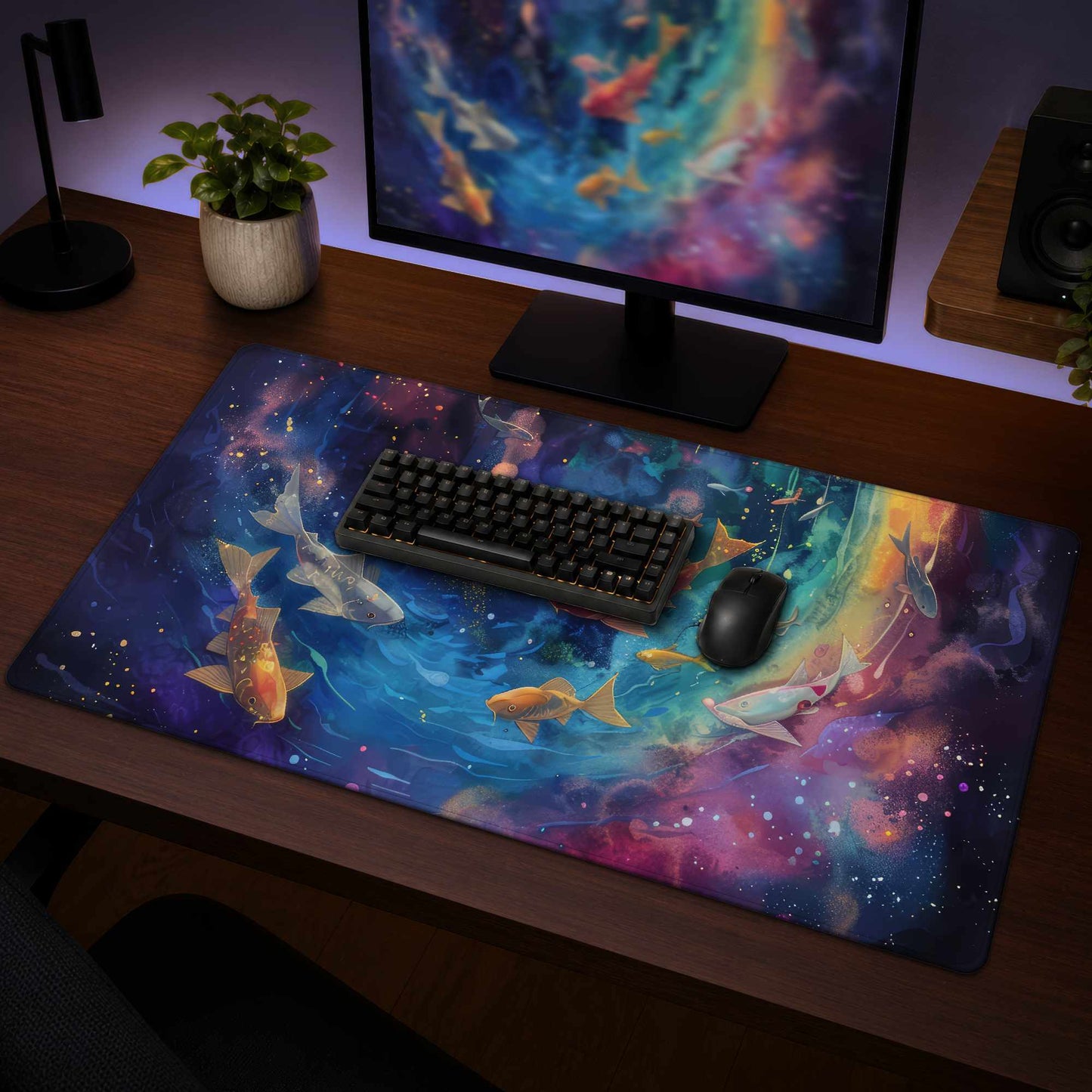 Milky Wave Gaming Mat - Stylish Home Decor Desk Pad