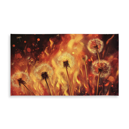 Dandy Fire Orange Indoor Outdoor Tablecloth | Home Decor