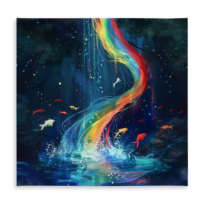 Swirl Red Indoor Outdoor Tablecloth for Home Decor | Stylish