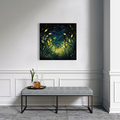 Lit plains - 32"x32" Canvas
