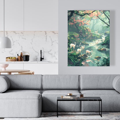 Sipping - Turquoise Canvas Art for Chic Home Decor