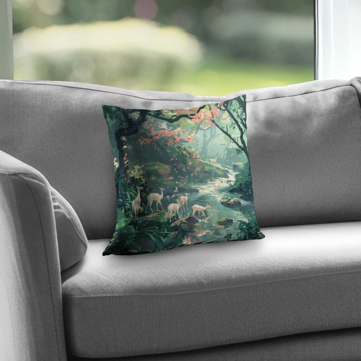 Sipping Poly Twill Throw Pillow - Stylish Home Decor Accent