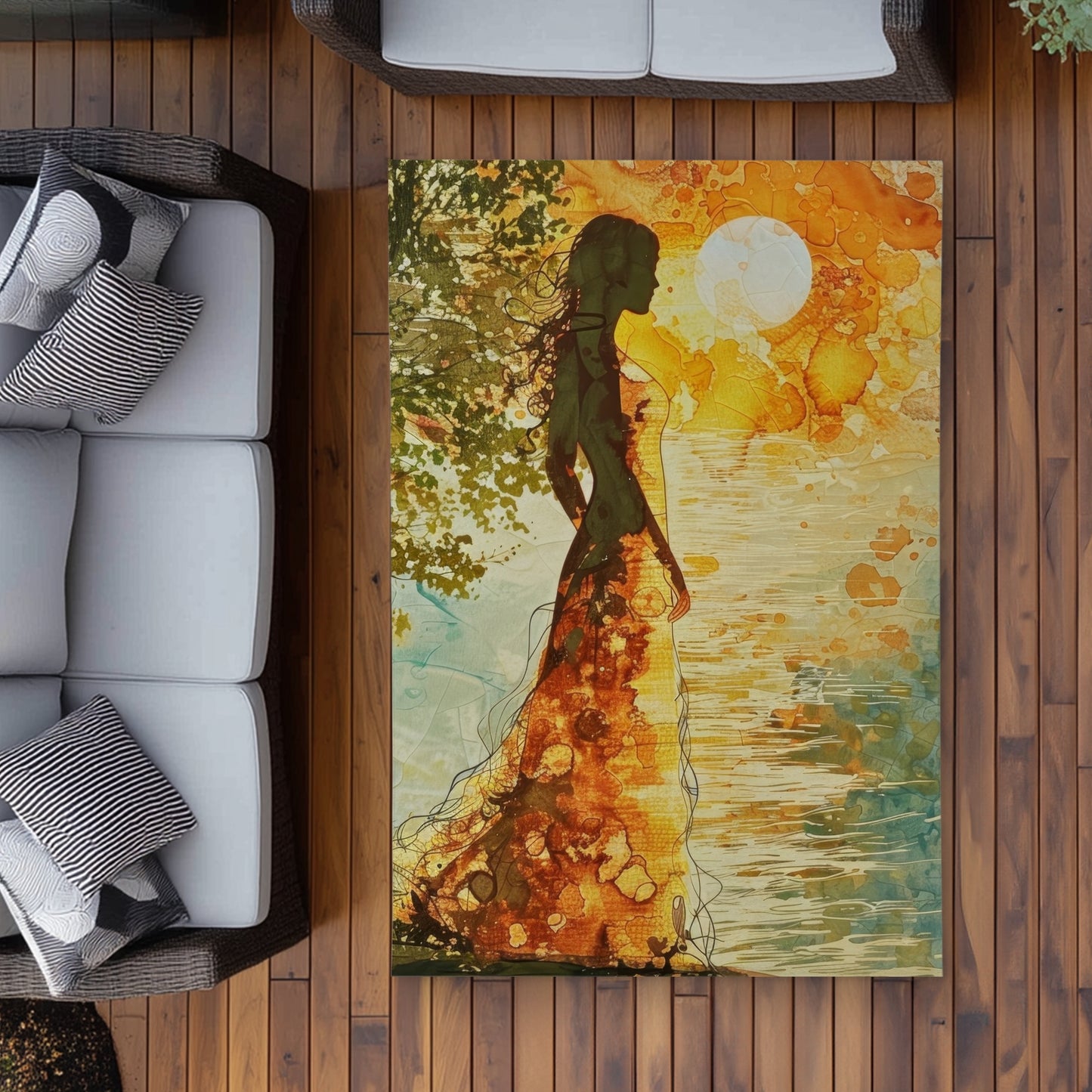 Tapis d'extérieur Peaceful Sun | Une solution de décoration élégante pour la maison