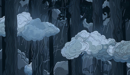 Sneeky clouds - Tablecloth