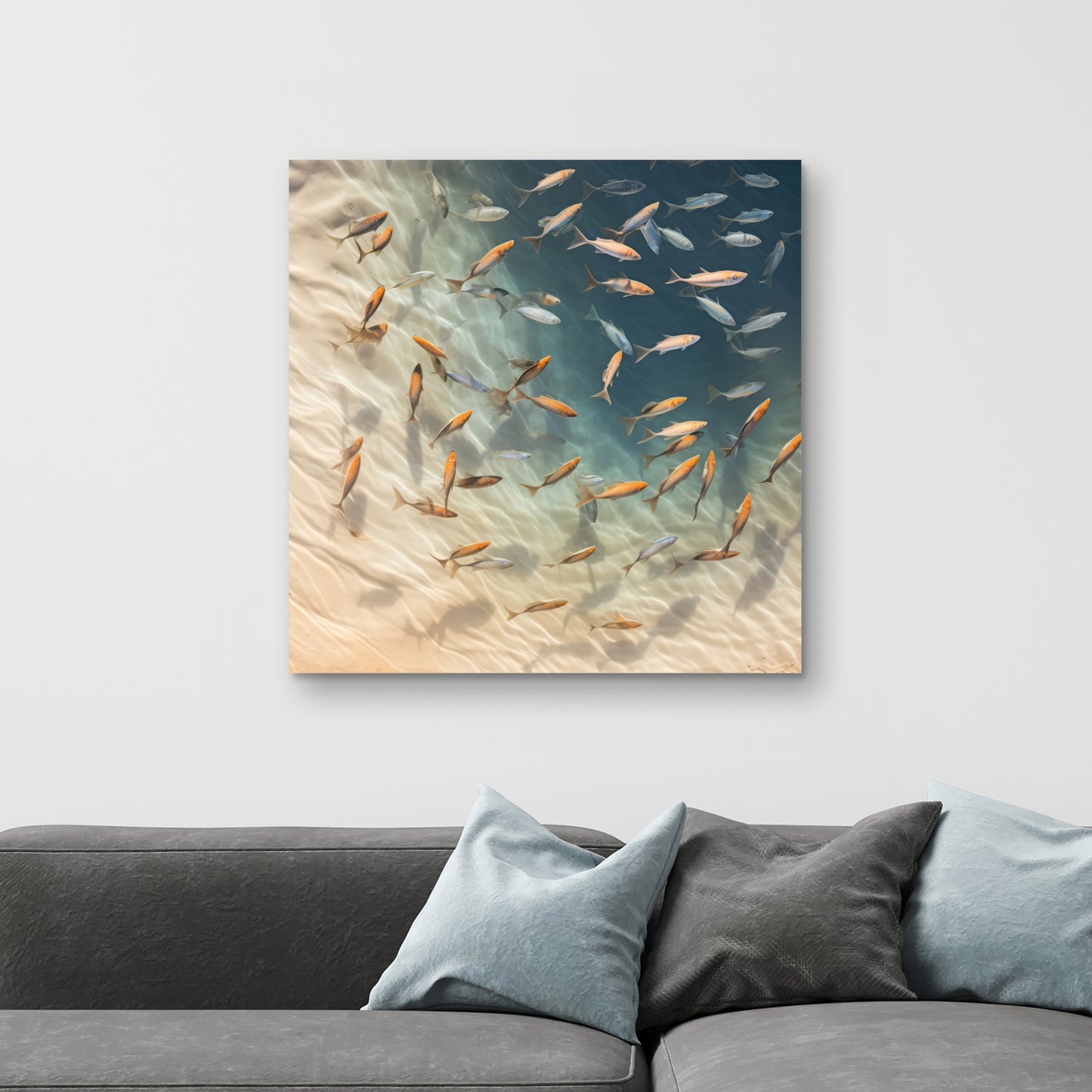 Away from the sand - 32"x32" Canvas