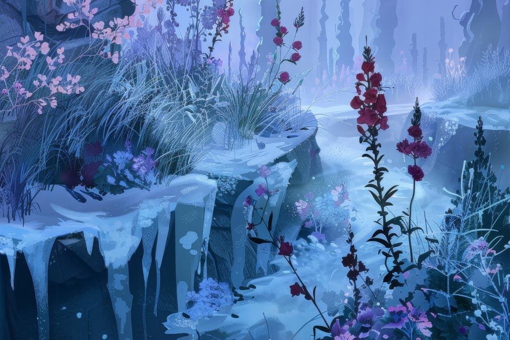 Tapis d'extérieur « Vallée de glace » | Tapis de décoration durable
