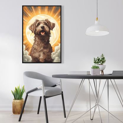 Pupper - 36"x36" Framed canvas