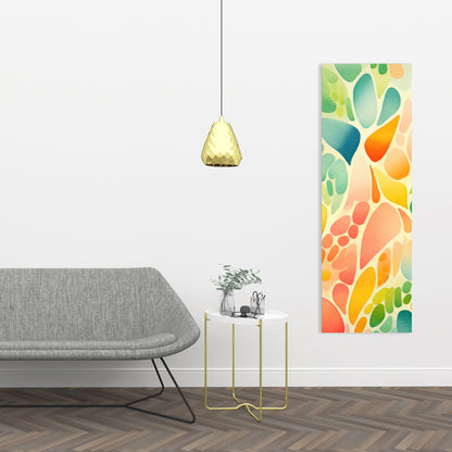 Organic Fruits - Turquoise Canvas Home Decor for Fresh Style