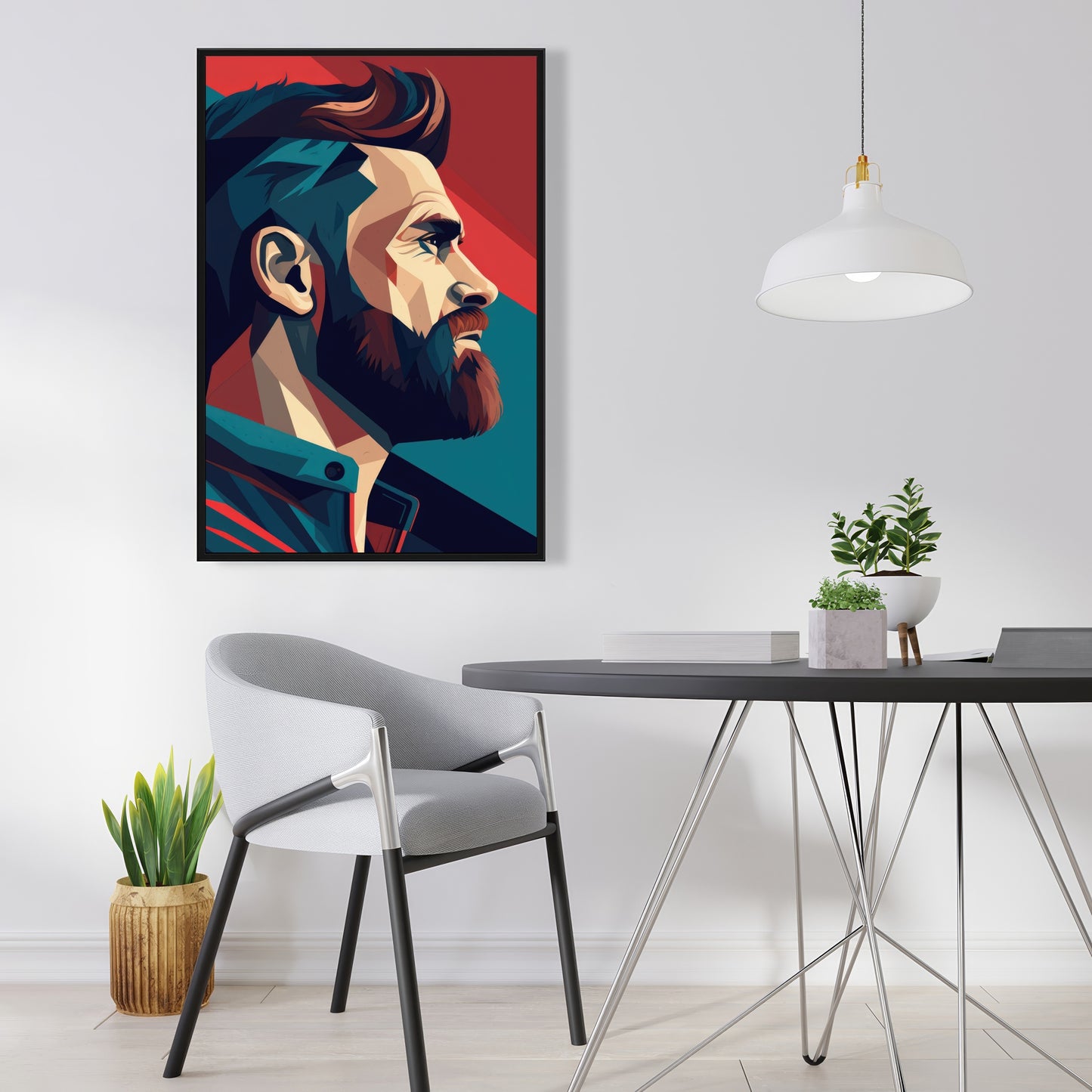 Courageous - 36"x36" Framed canvas