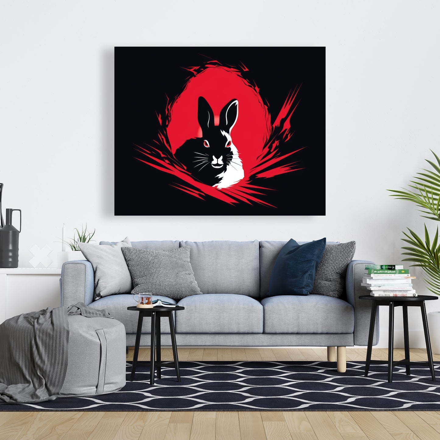 Bad Intentions - White Canvas Art for Home Decor | Stylish Wall Decor