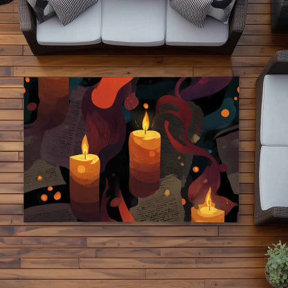 Tapis d'extérieur Whispers in Flame | Décoration d'intérieur élégante