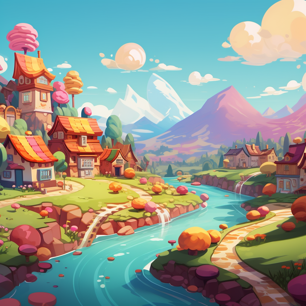 Sweet town Purple Canvas - Stylish Home Decor Accent