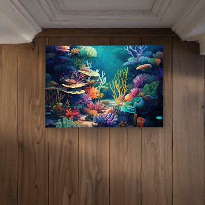 Filled with Life Purple Indoor Outdoor Door Mat | Home Decor