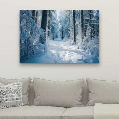 Cold forest - 32"x32" Canvas