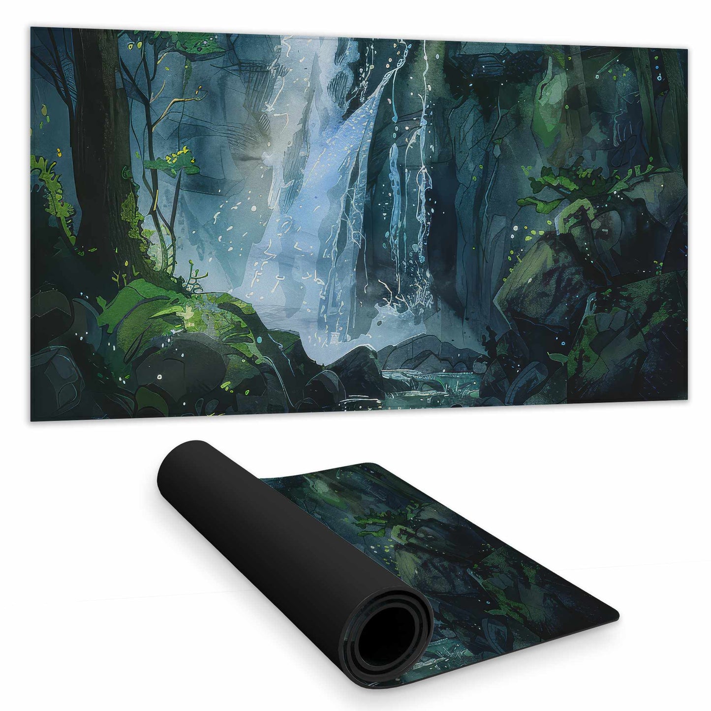Tapis de bureau Sleeping Fall | Accessoire de décoration élégant pour la maison