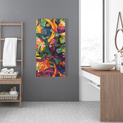 Converge - Purple Canvas Wall Art for Home Decor