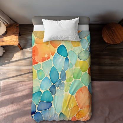 Blobs - 88"x88" Duvet Cover