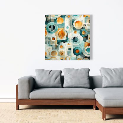 Decomposed porthole - 32"x32" Canvas
