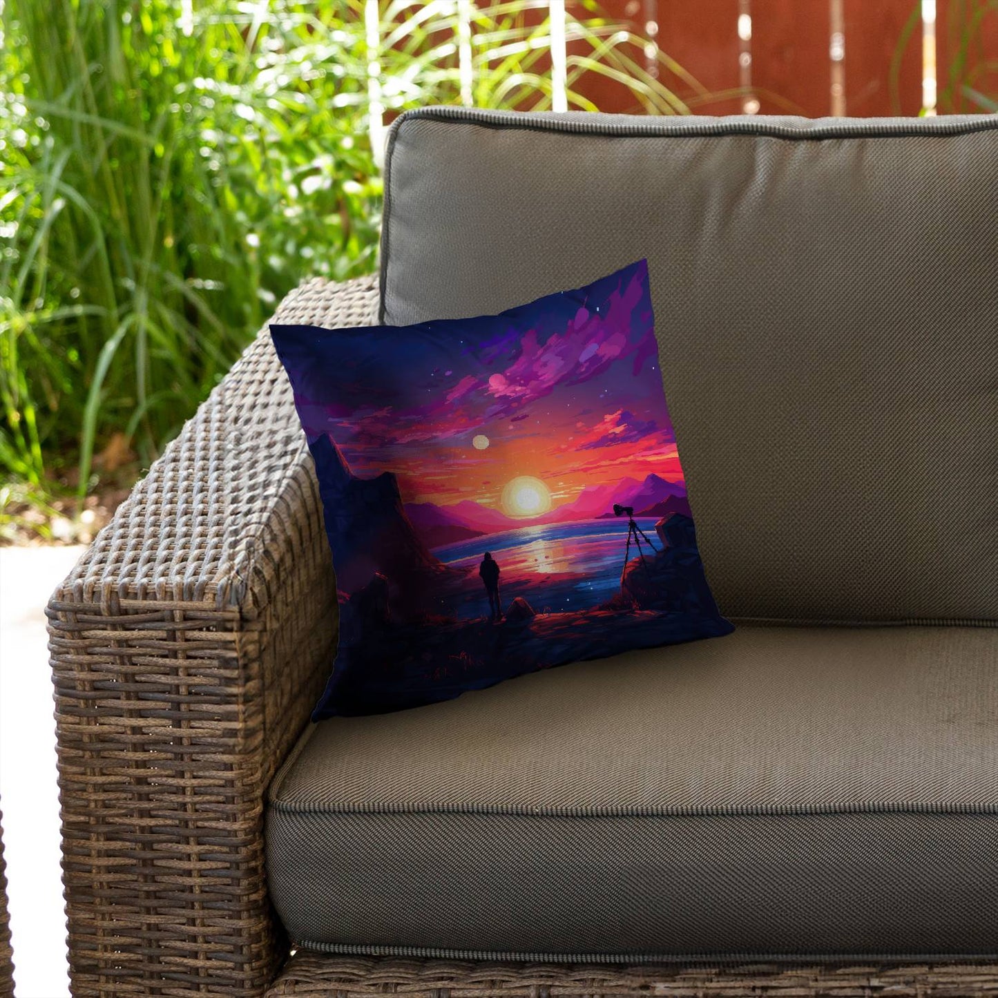 Solitude - Throw pillow - Print on demand