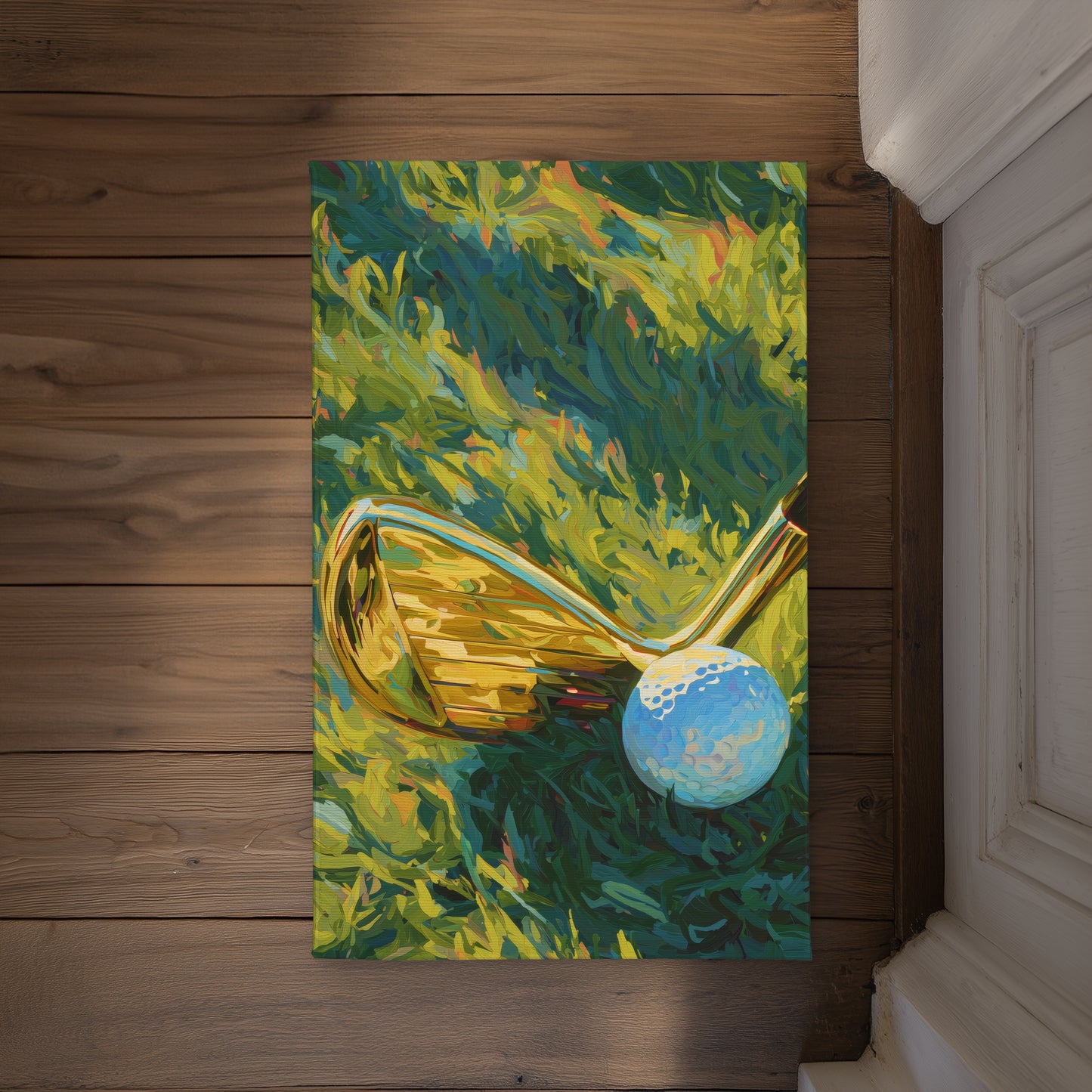 Golden club Modern Sports Indoor Outdoor Door Mat | Decor