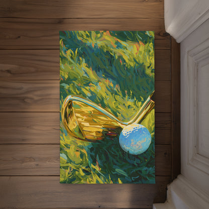 Golden club Modern Sports Indoor Outdoor Door Mat | Decor