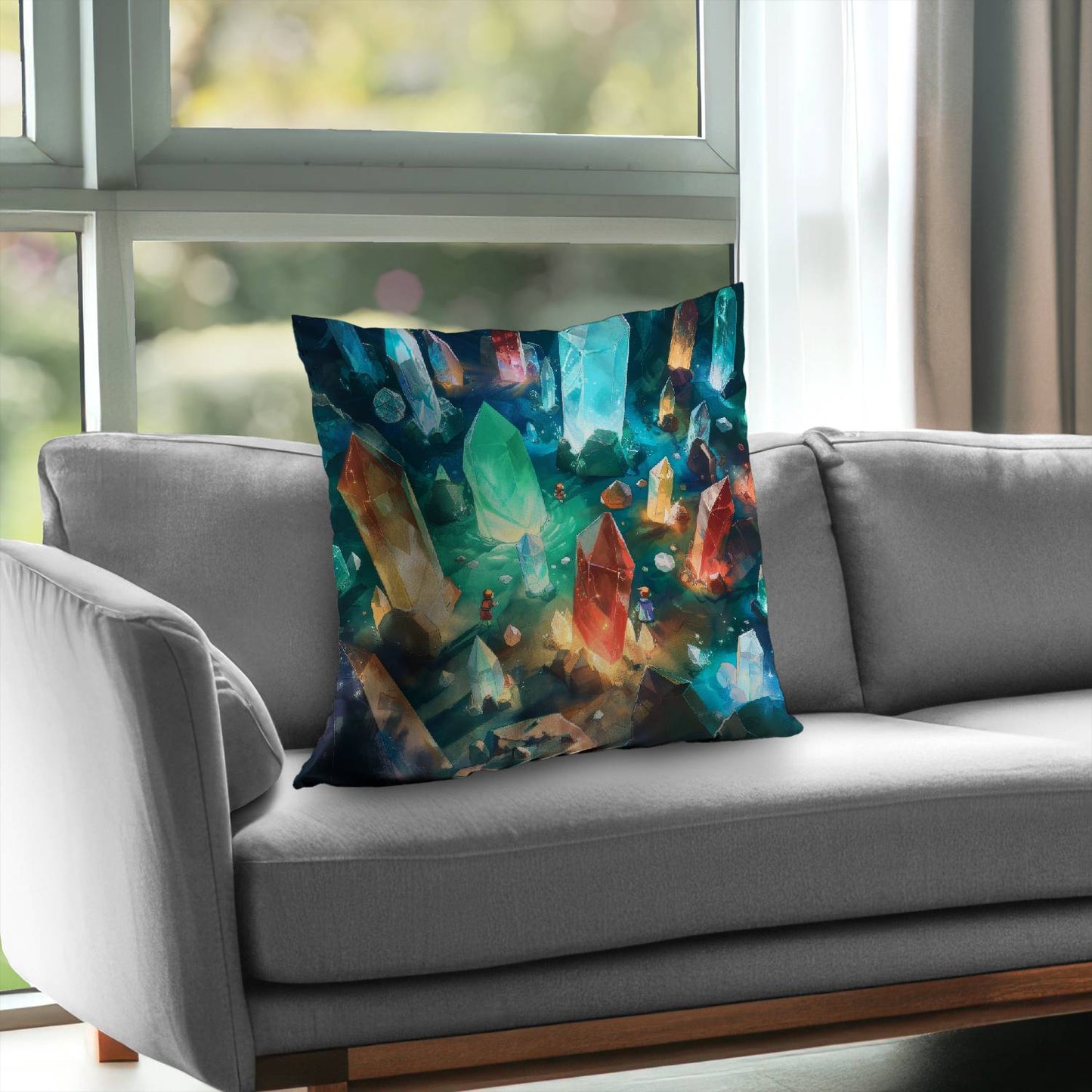 The quest - Throw pillow - Print on demand