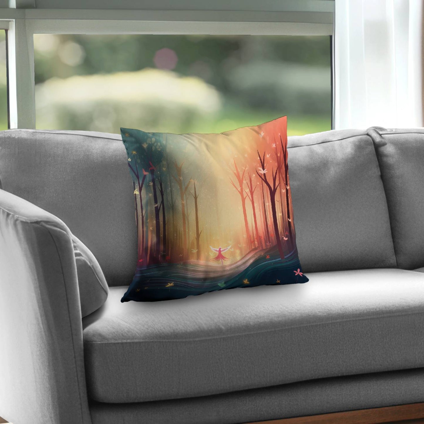 Coussin décoratif en sergé de polyester Enchanted - Décoration d'intérieur élégante